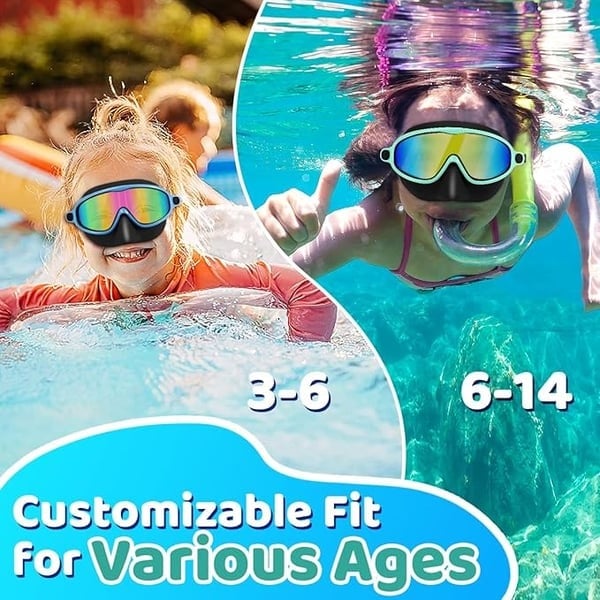 🏊‍♀️Last Day Buy 1 Get 1 Free🏊‍♀️-HD children's large frame waterproof and anti-fog swimming goggles🏊‍♀️