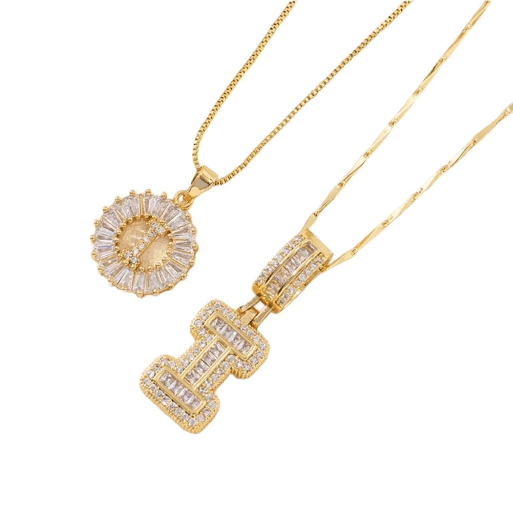 [LAST DAY 49% OFF]2 Pack - Initial Letter Pendant Necklaces