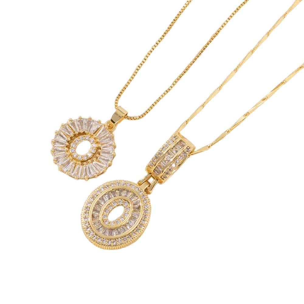 [LAST DAY 49% OFF]2 Pack - Initial Letter Pendant Necklaces