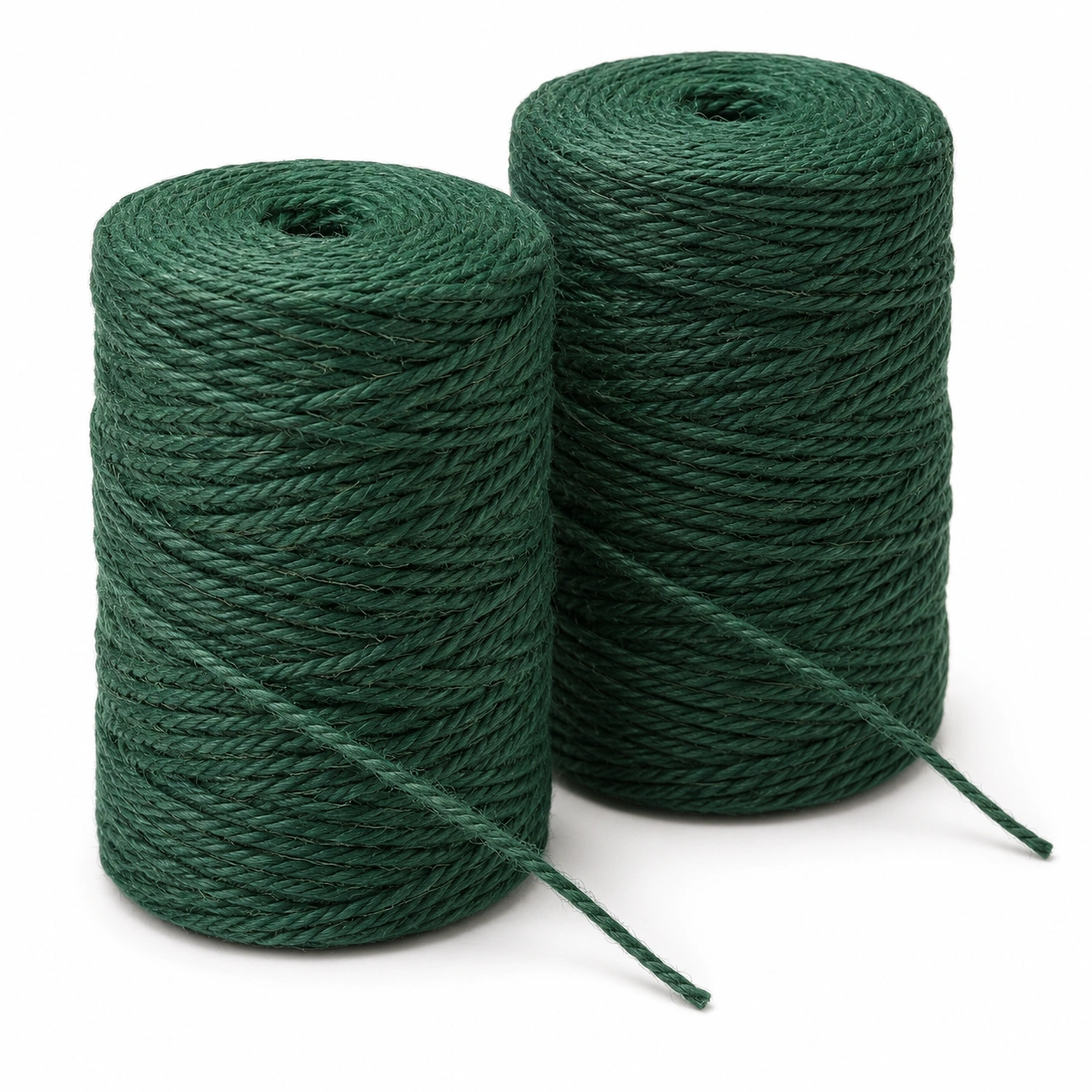 Jutegarn Gross Rolle Dunkelgruen-UrbanOakLiving