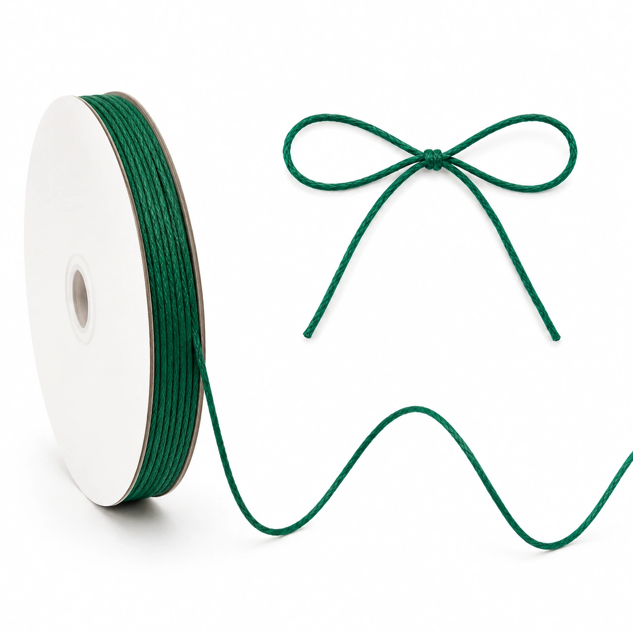 Gruene Geschenkkordel 2 mm 100 m-UrbanOakLiving