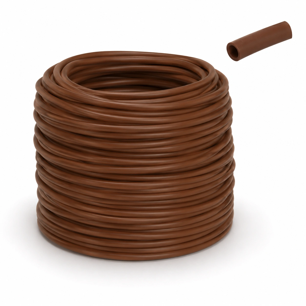 Brauner PVC Schlauch Flexibel-UrbanOakLiving