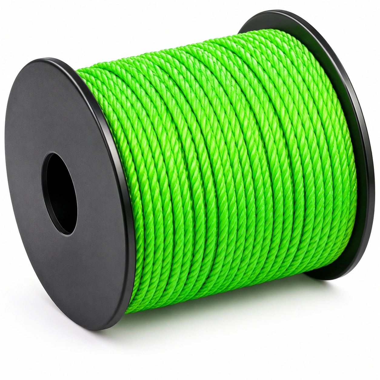 Geflochtenes Polypropylen Seil Neon Gruen-UrbanOakLiving