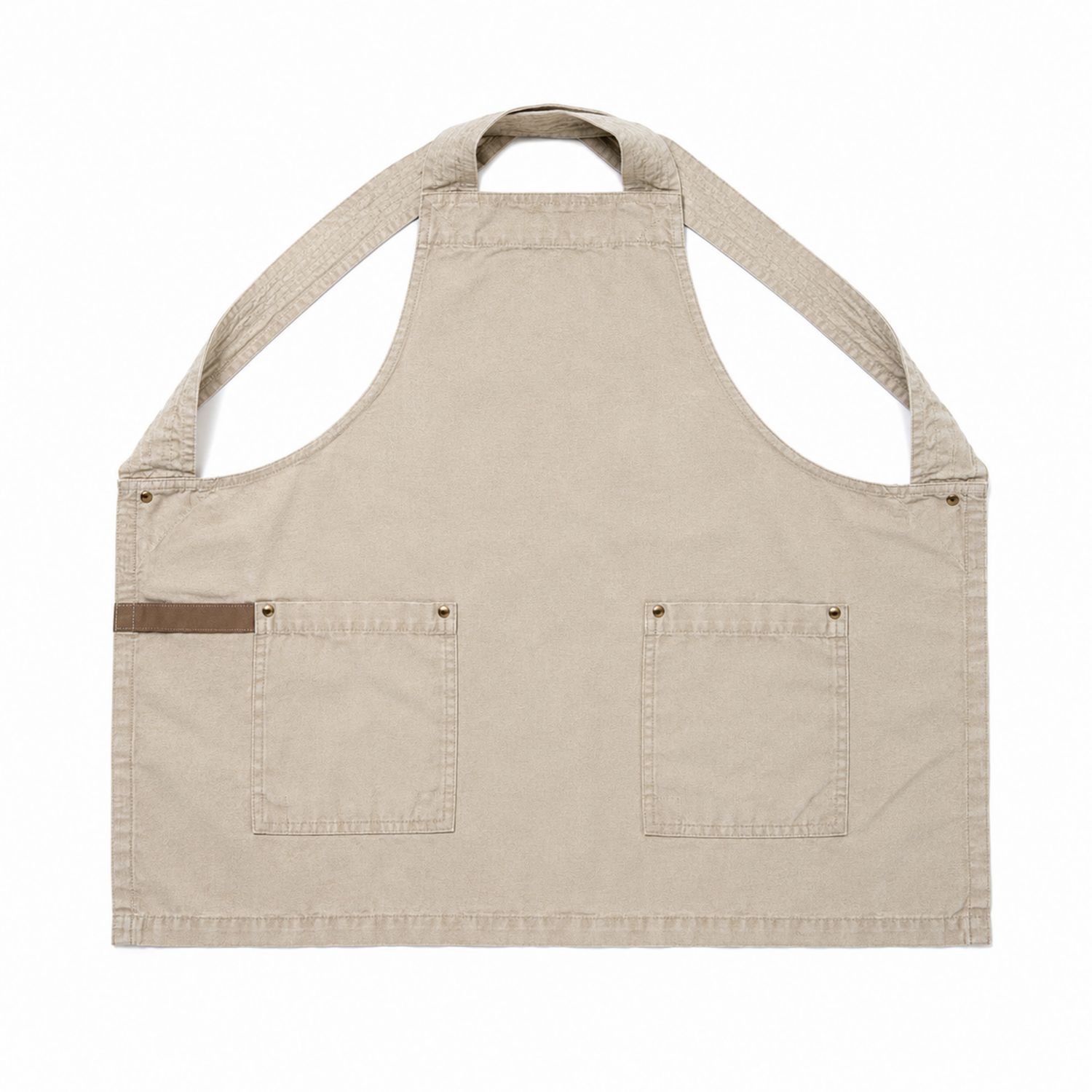 Tablier Beige avec Poches pour Cuisine