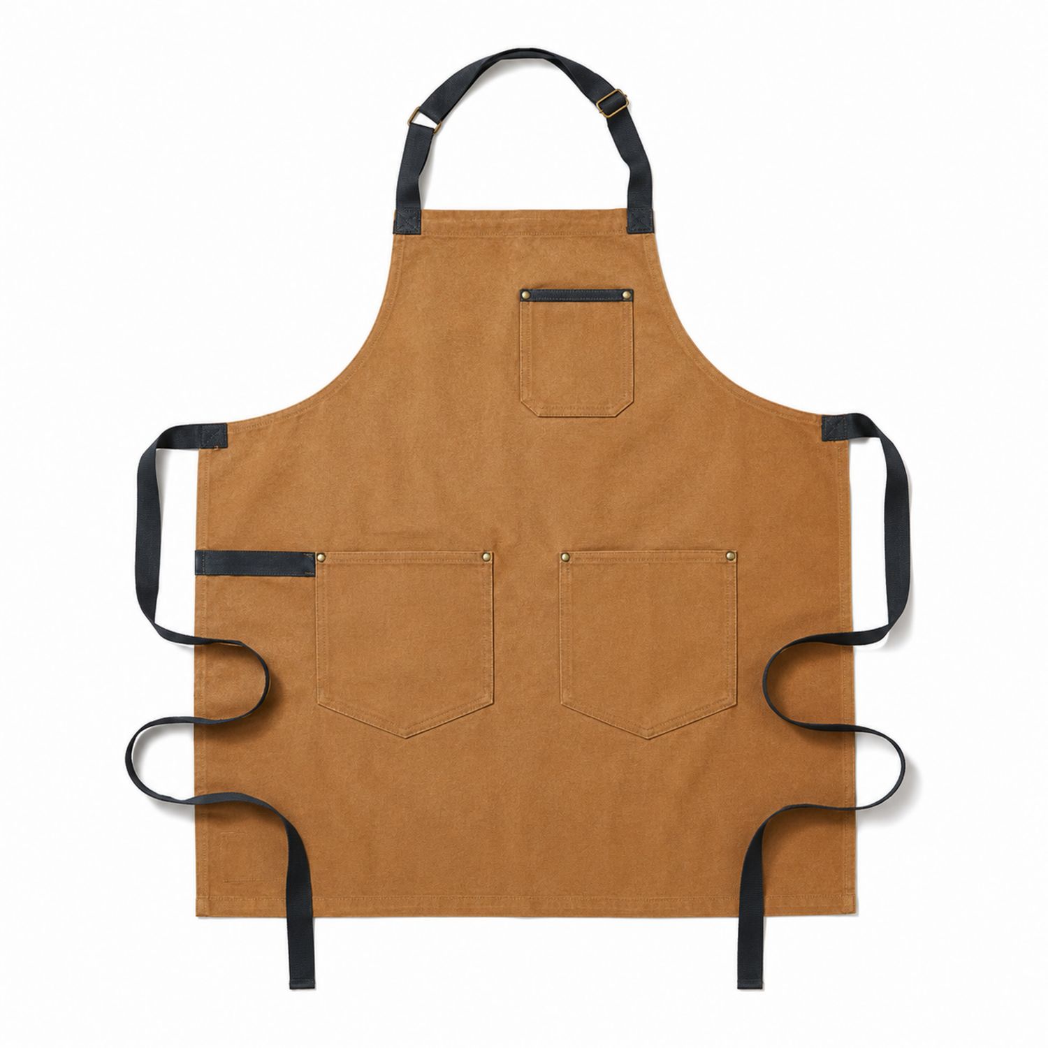 Tablier de Cuisine Beige avec Poches Fonctionnelles