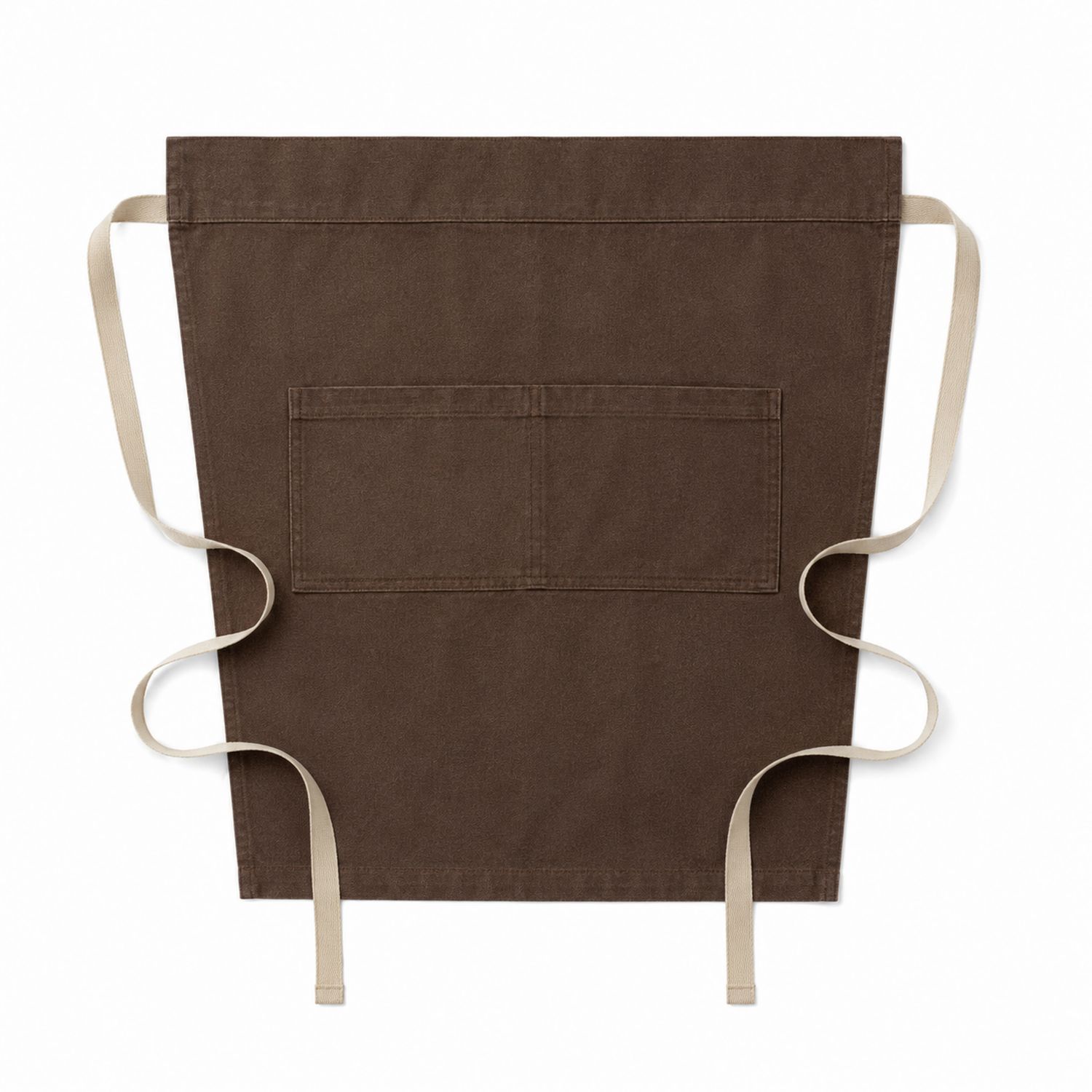 Tablier de Cuisine Marron à Poches Doubles