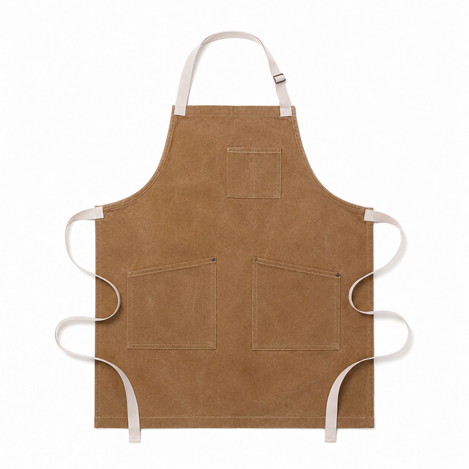 Tablier de Cuisine Marron avec Poches Pratiques