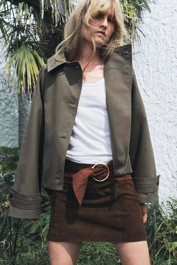 Women’s Cropped Hooded Trench Jacket (Buy 2 Free Shipping)