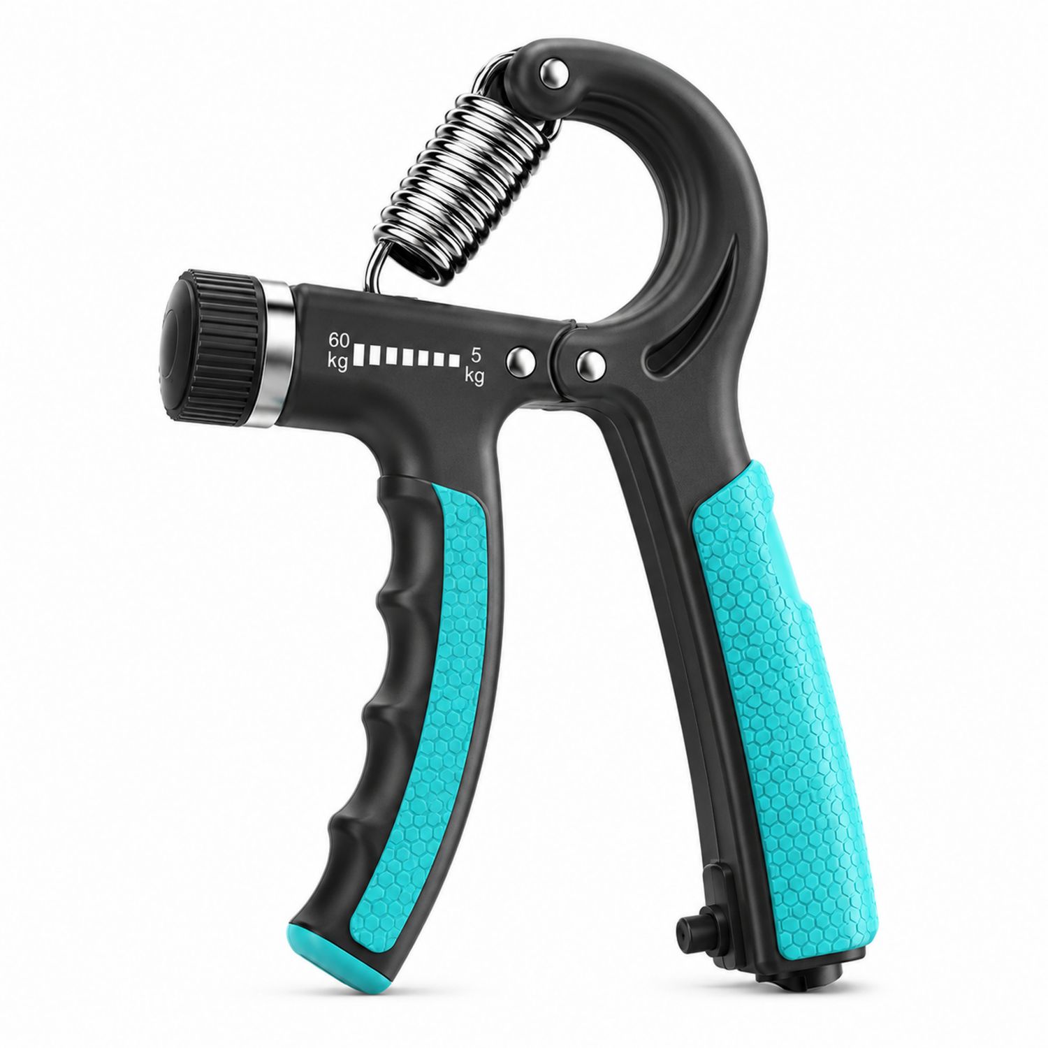 Pince de Musculation de Main Réglable 5-60kg Noir et Bleu