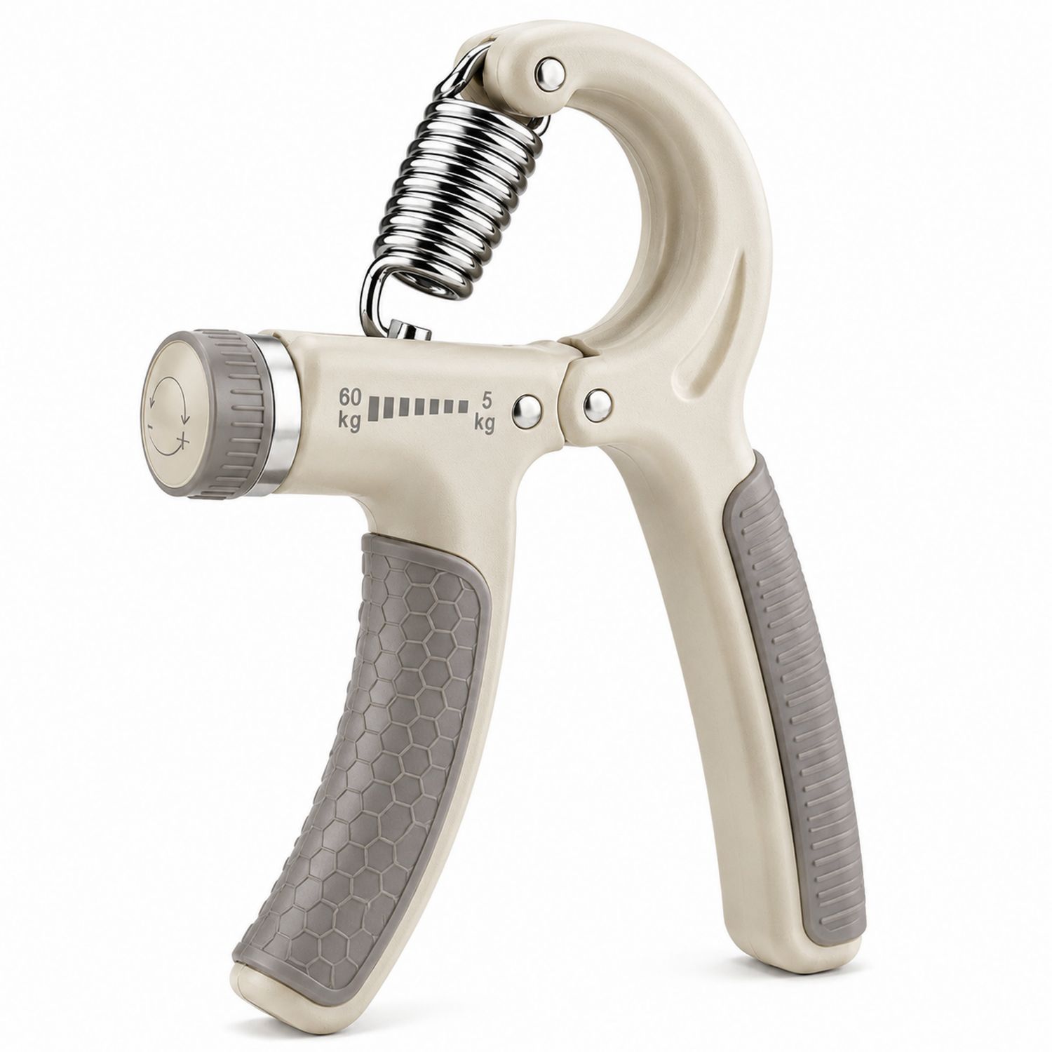 Exercicer de Main Réglable 5-60kg Beige/Gris