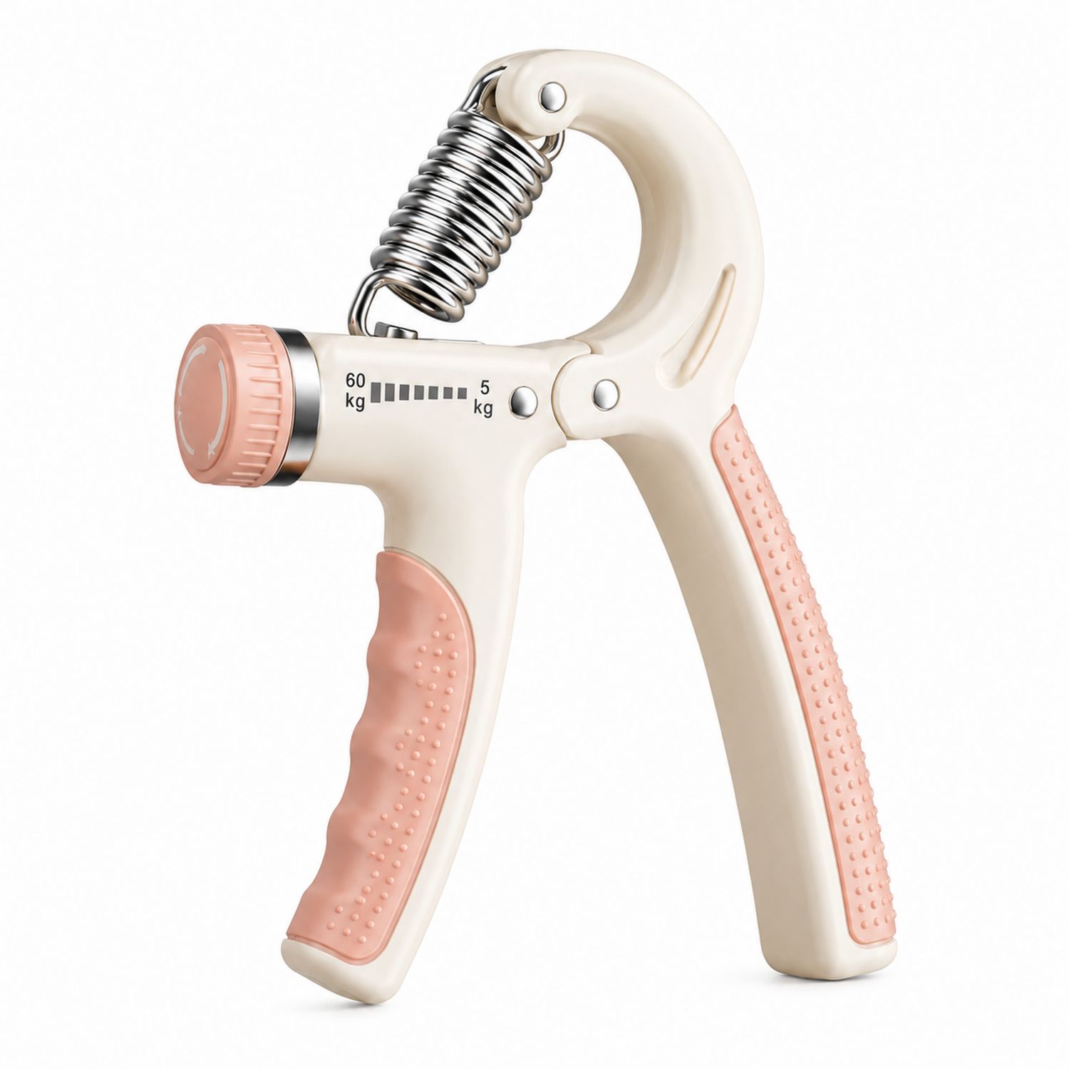 Pince de Musculation Réglable 5-60kg Blanc/Rose pour Entraînement