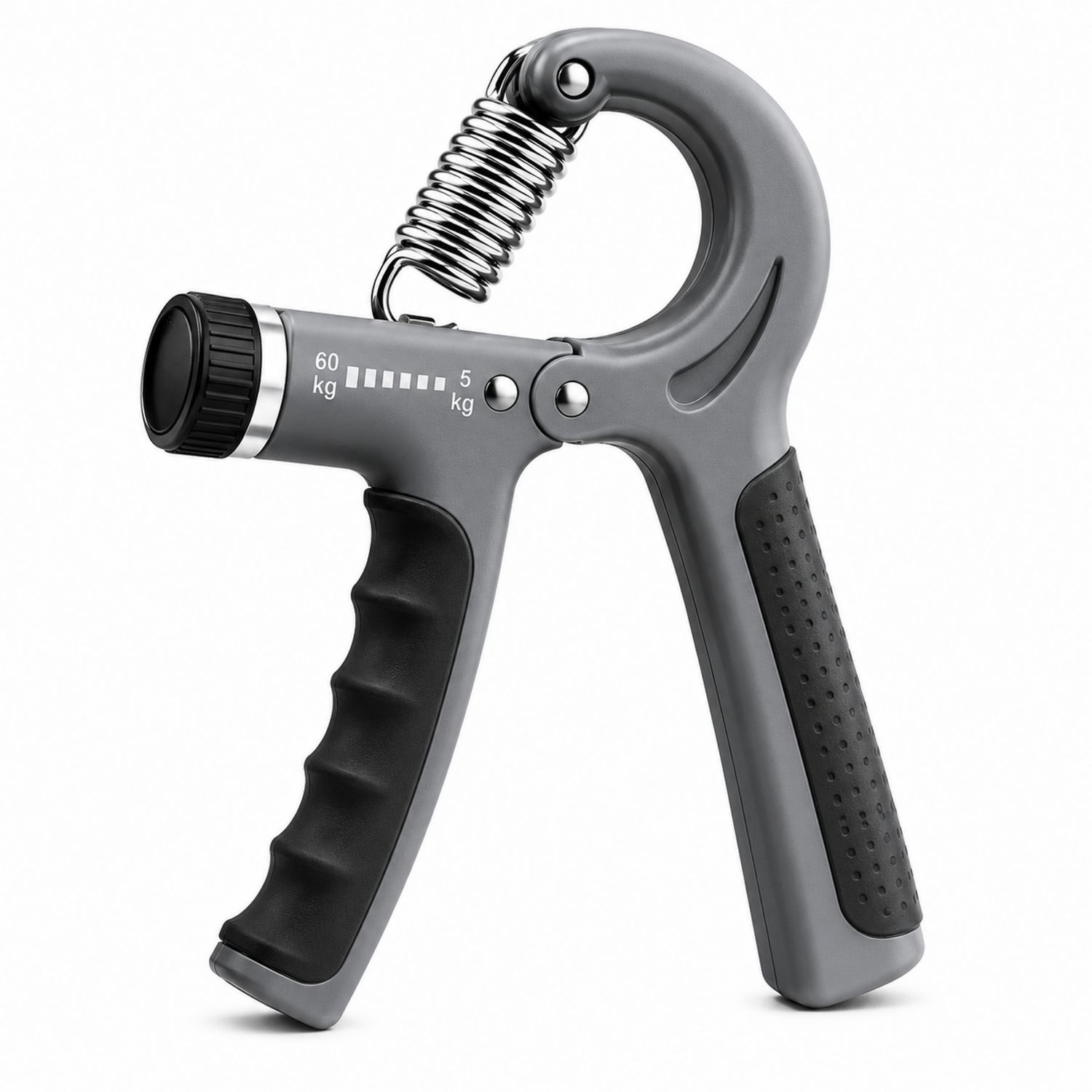 Poignée de Musculation Réglable 5-60 kg Gris/Noir Ergonomique