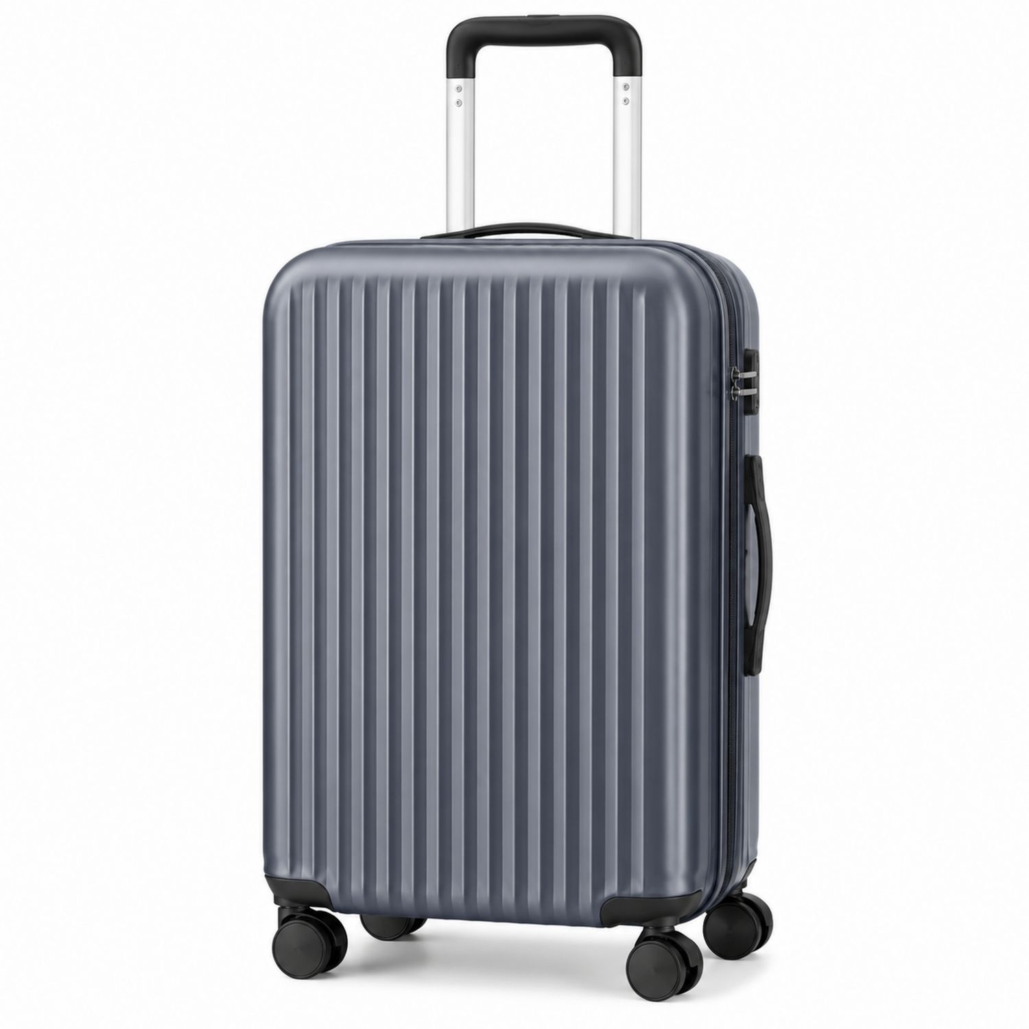 Valise rigide à roulettes 55cm gris foncé