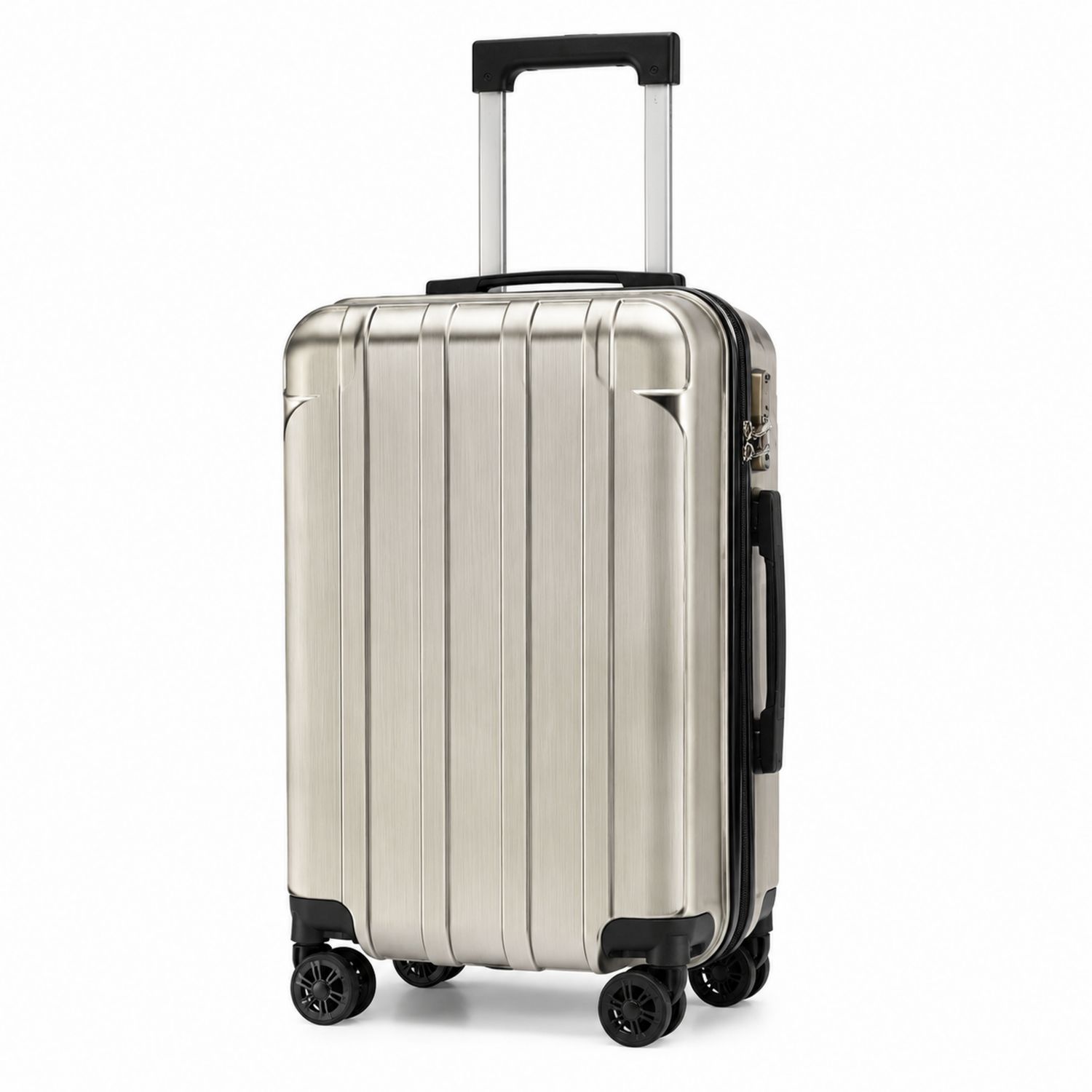 Valise Rigide à Roulettes Argent 35L