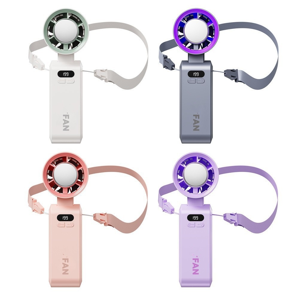Portable Turbo Fan - Foldable, Long Battery & Quiet