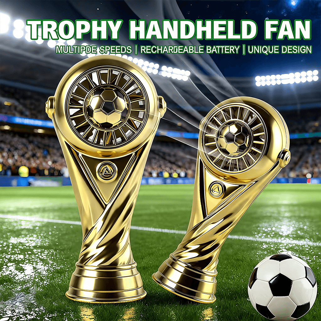 2026 Football Mini Fan - Multi-speed & USB Fast Charging