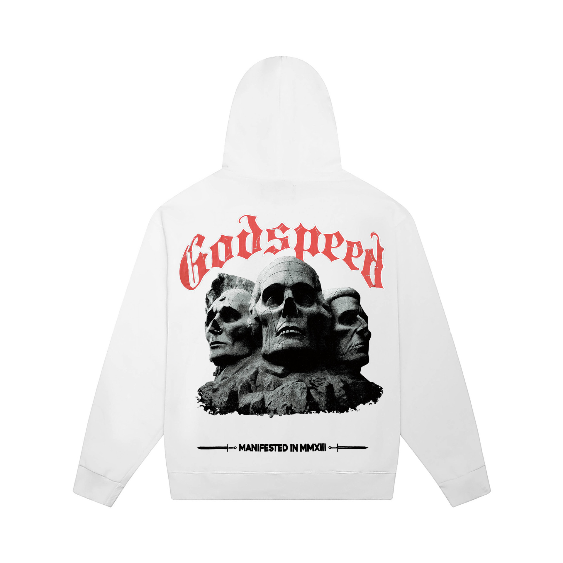GODSPEED “Mount Skull” Graphic Hoodie – White