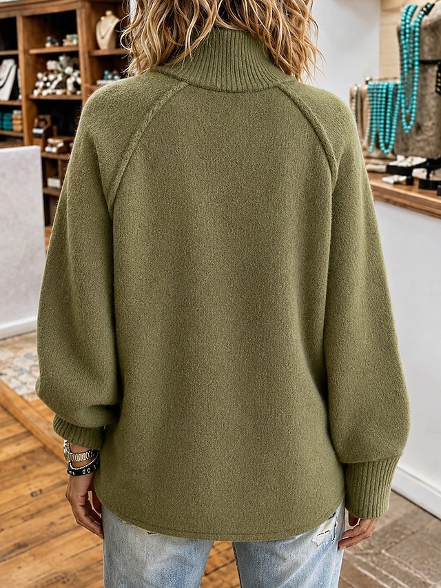 Double Zip Stand Collar Knit Cardigan