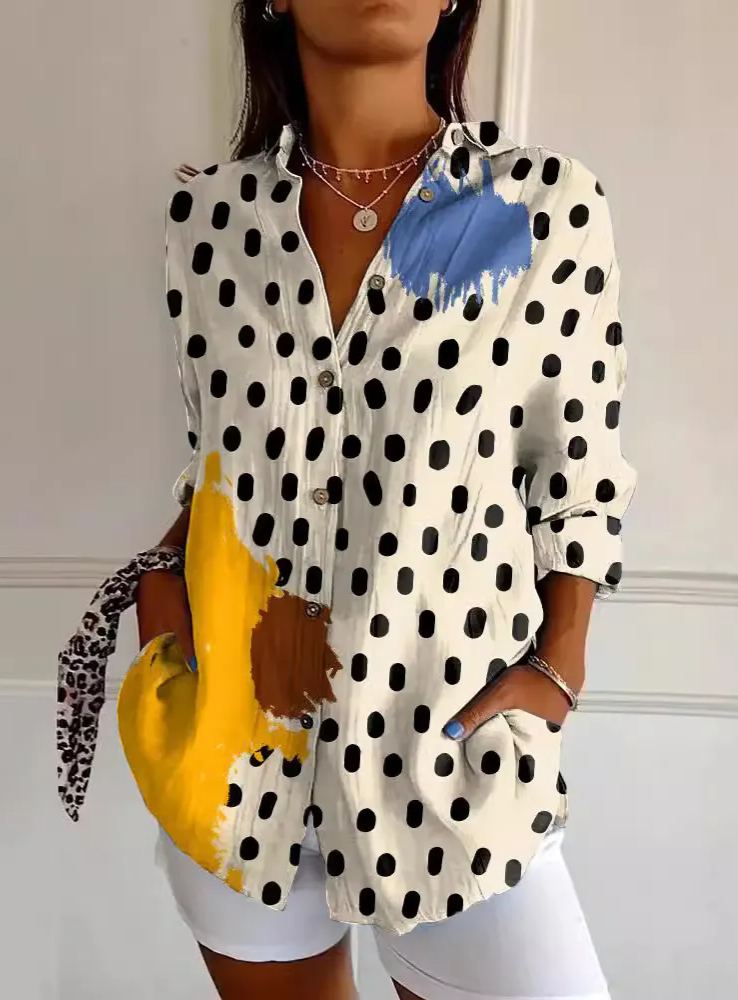 Floral Print Collared Button Down Shirt