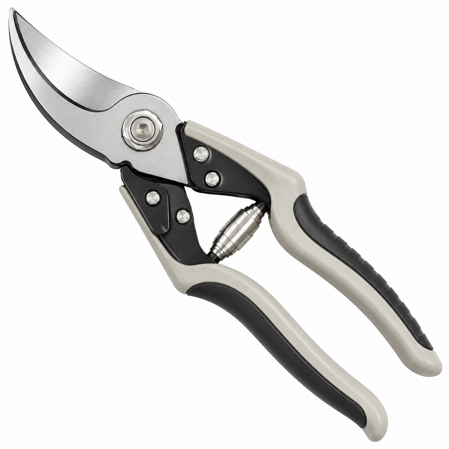 Ergonomische Bypass Gartenschere Schwarz/Grau 20cm