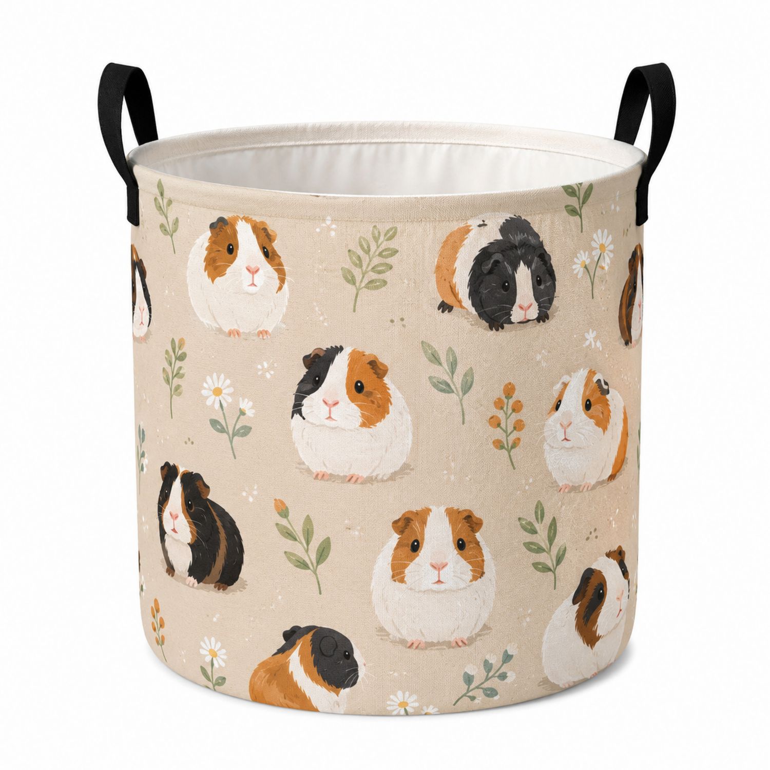Panier de Rangement Cochons d'Inde - Beige/Multicolore-Placerux