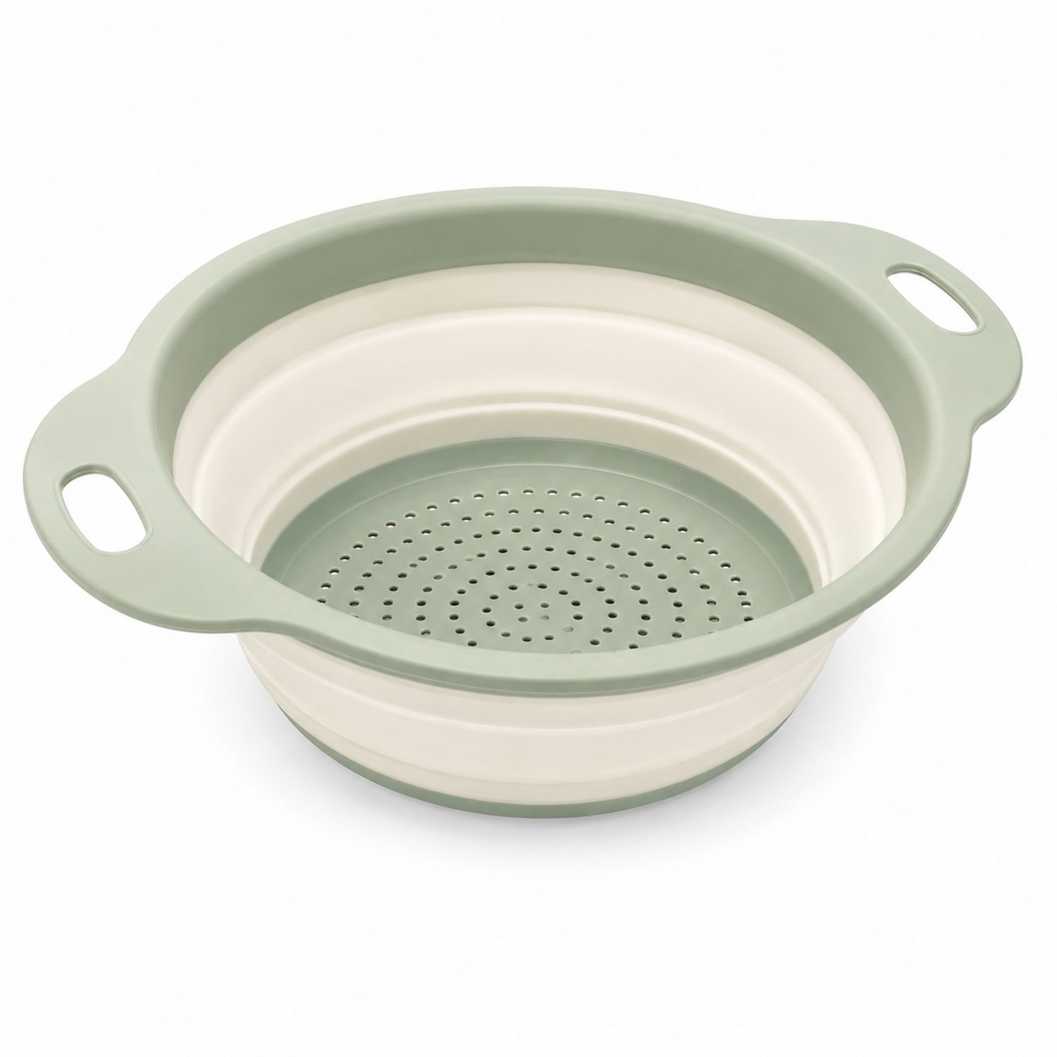 Passoire pliable vert crème 2L pour cuisine