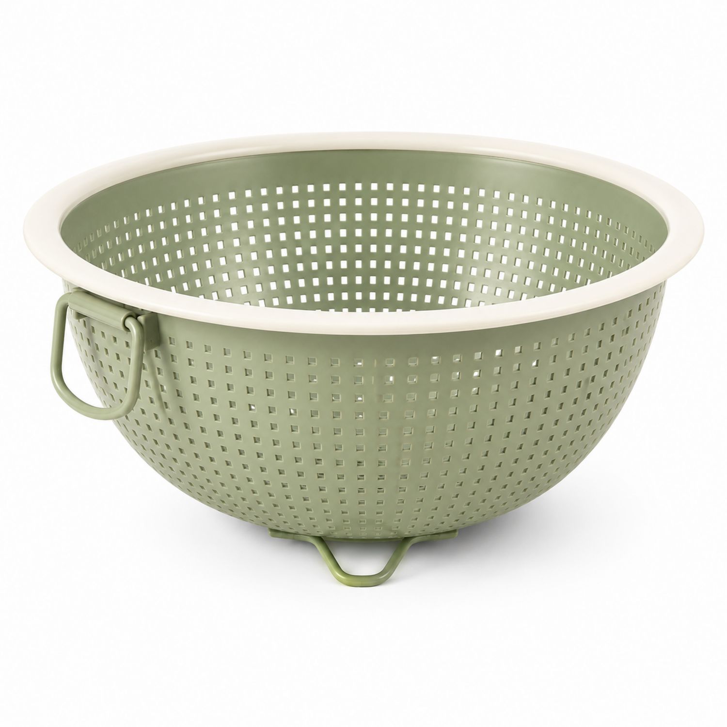 Passoire vert olive 5L avec poignées