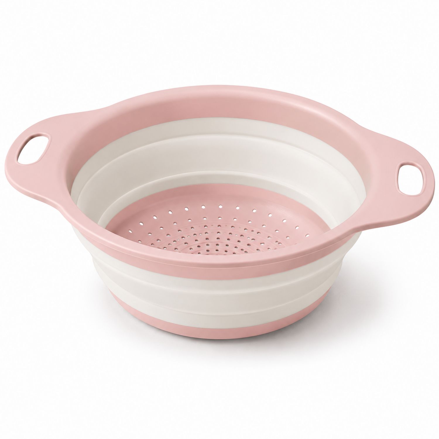 Passoire Pliable 2L Rose et Blanc