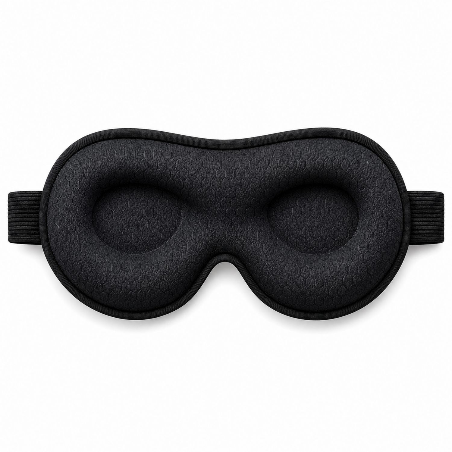 Masque de Sommeil Ergonomique 3D Noir pour Adultes