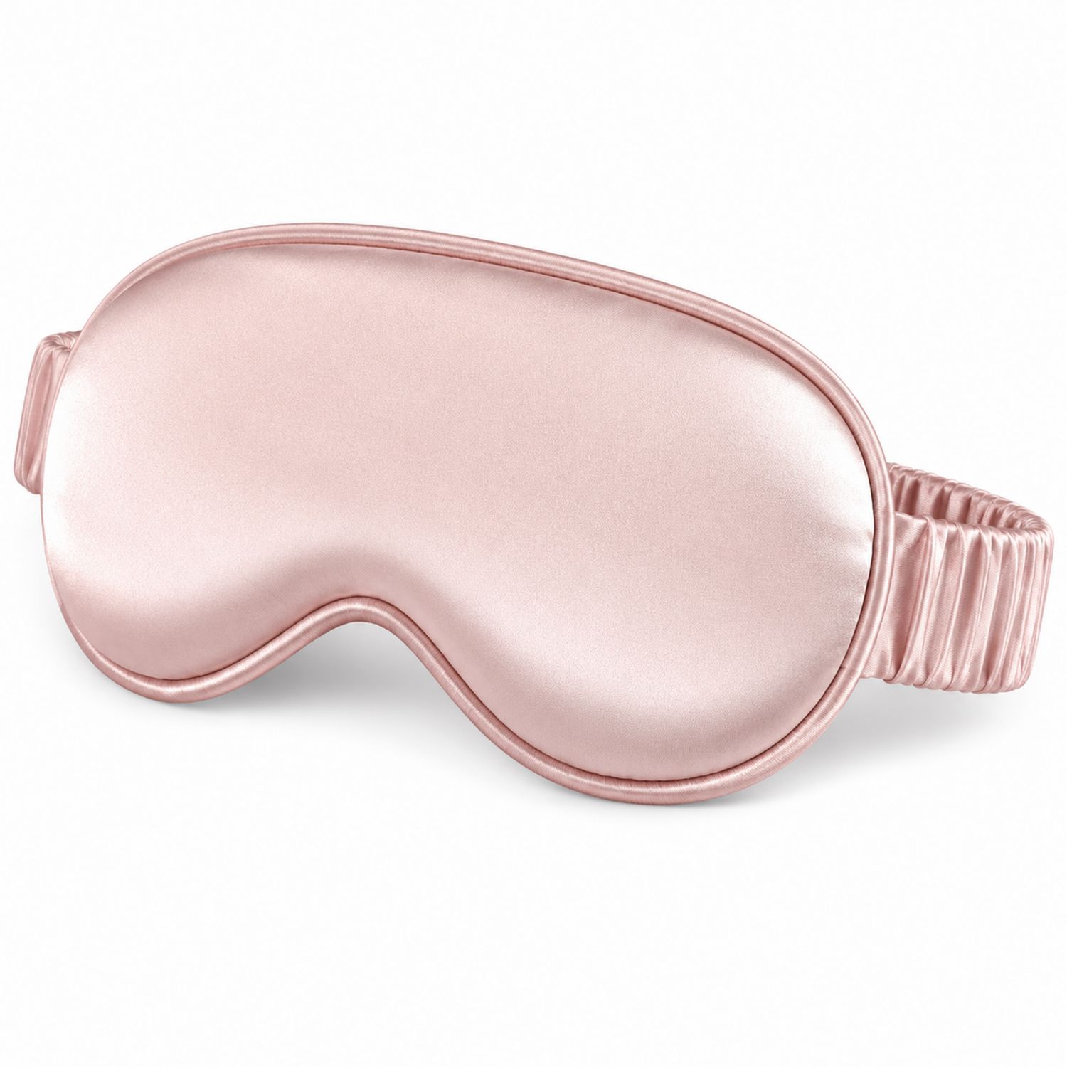 Masque de sommeil en satin rose