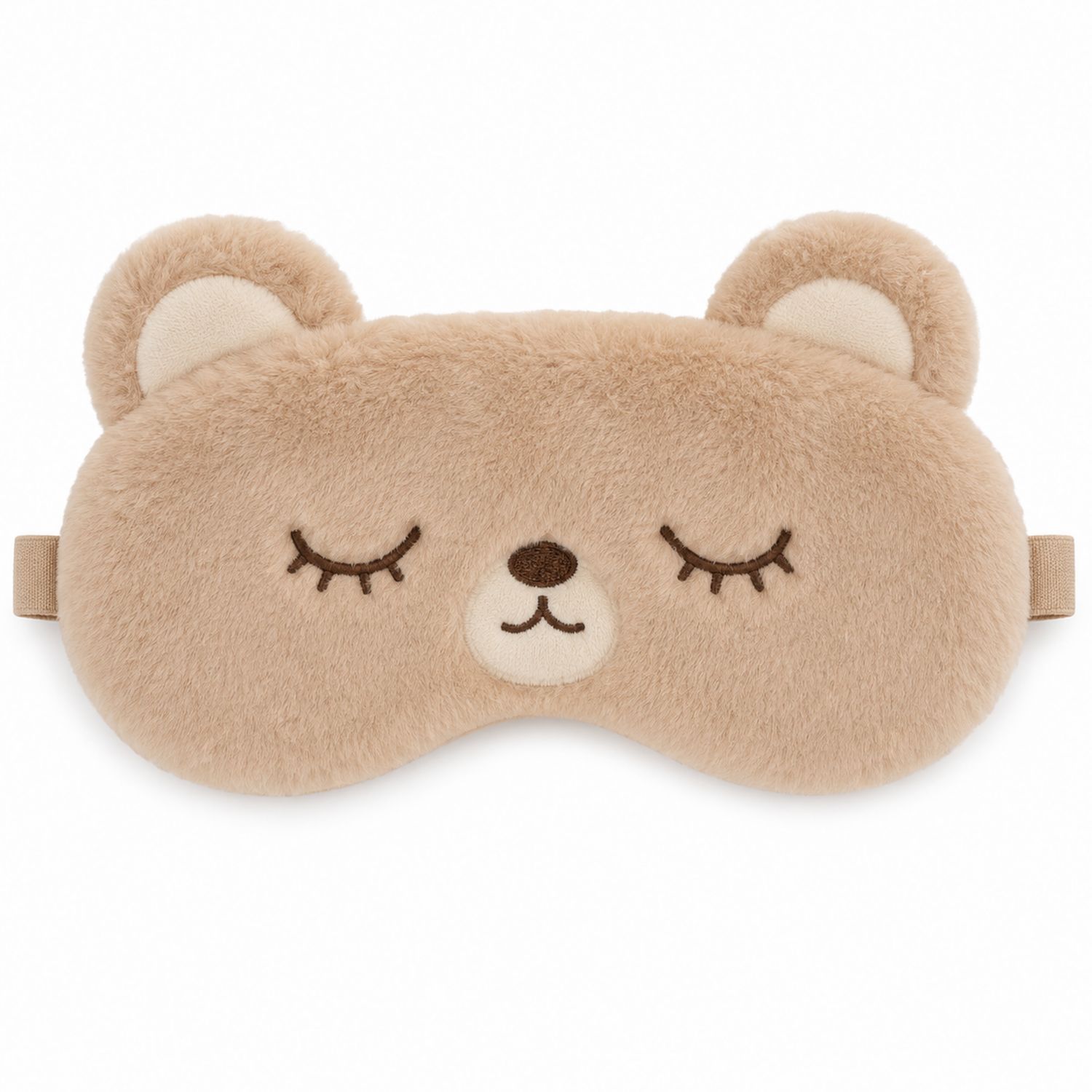 Masque de Nuit Ours Peluche Beige