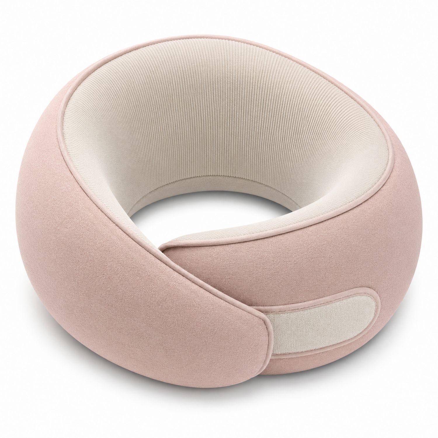 Coussin de Voyage Ergonomique Rose Beige