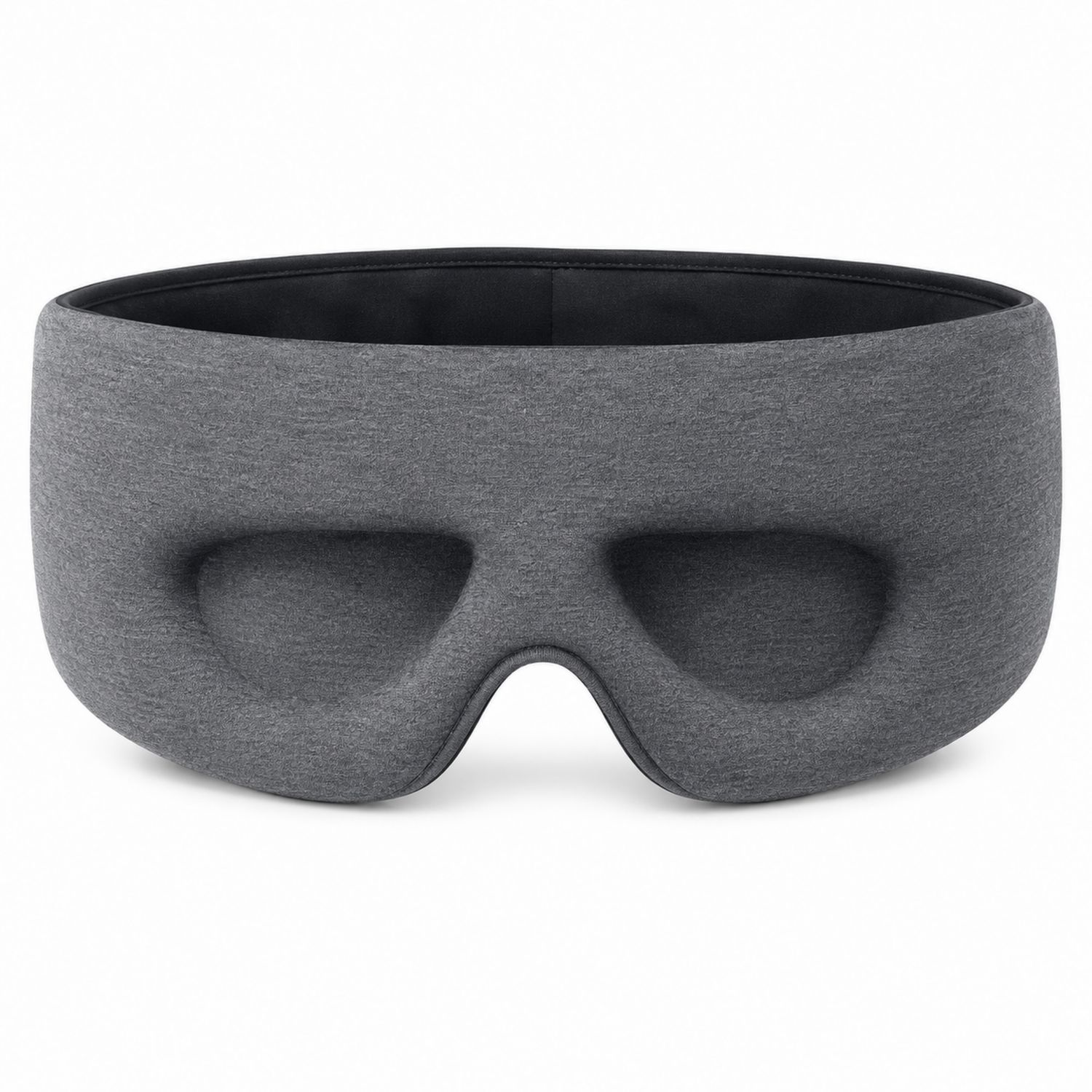 Masque de sommeil ajustable 3D gris foncé