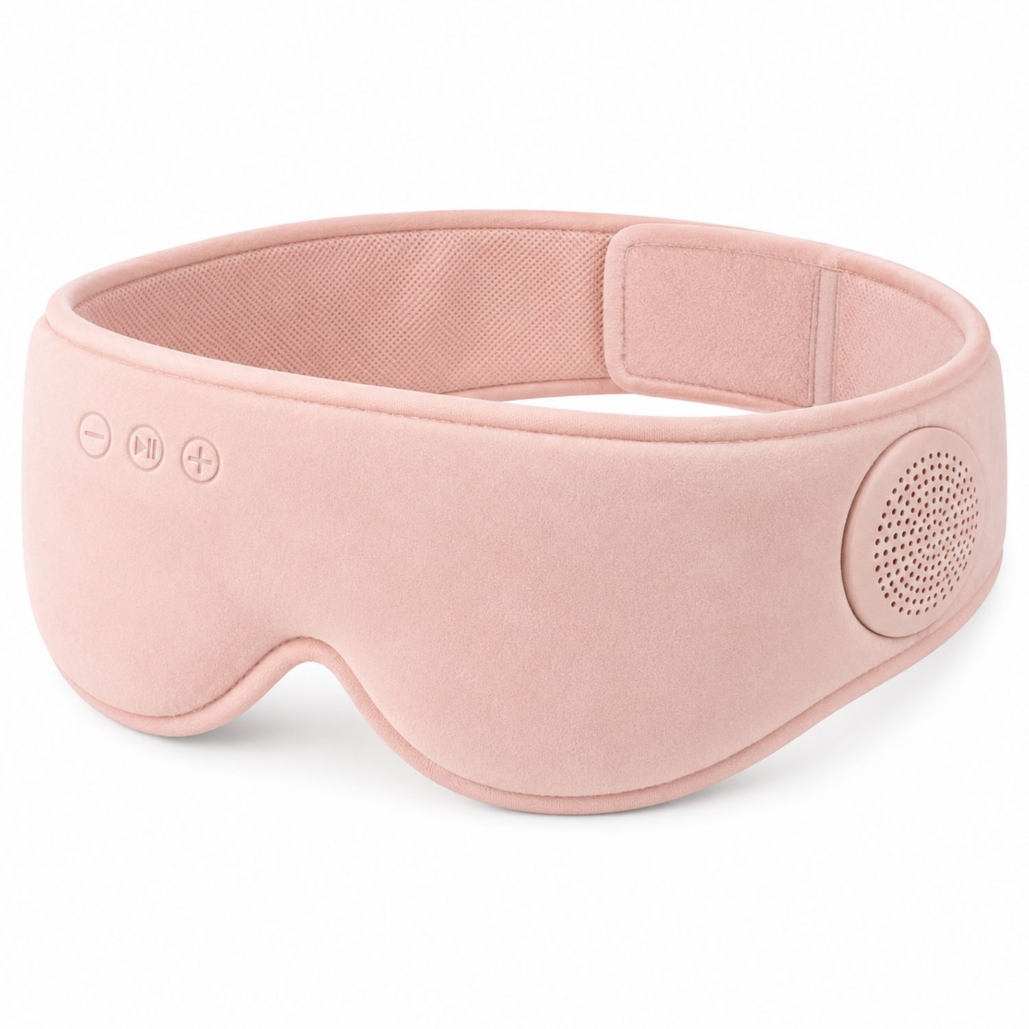 Masque de Sommeil Bluetooth Rose avec Haut-parleurs Intégrés