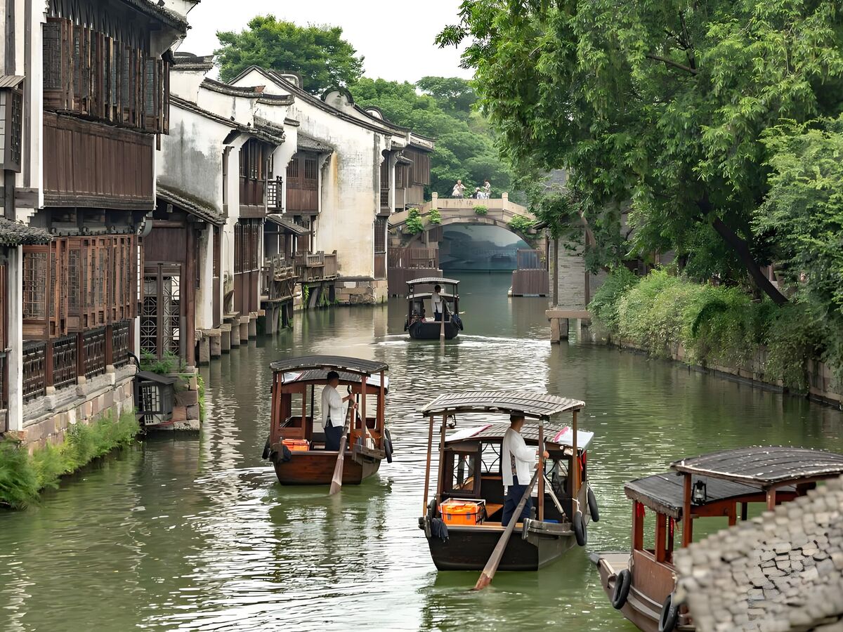7-Day Shanghai-Huangpu River Cruise-Zhouzhuang Water Town-Suzhou-Hangzhou Tour