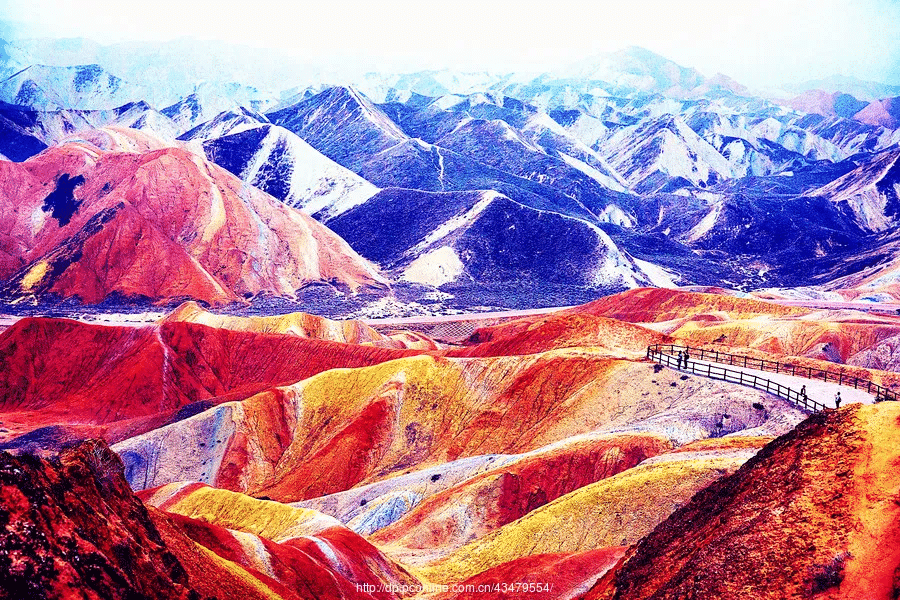 7-Day Dunhuang-Mingsha Mountain & Crescent Lake-Mogao Grottoes-Zhangye Colored Danxia-Lanzhou Yellow River Tour