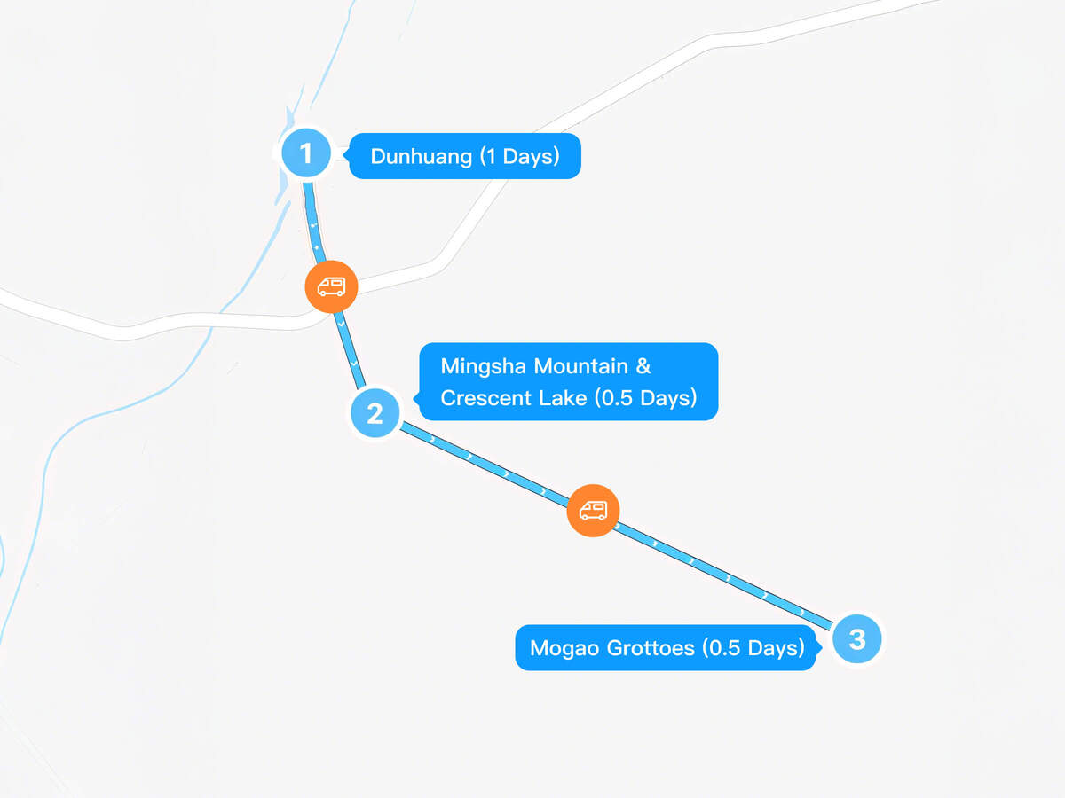 2-Day Dunhuang-Mingsha Mountain & Crescent Lake-Mogao Grottoes Tour