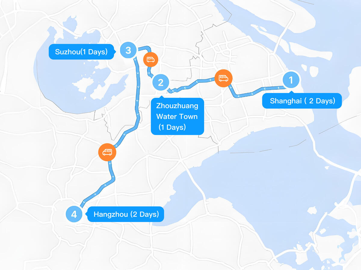 6-Day Shanghai-Zhouzhuang Water Town-Suzhou-Hangzhou Tour