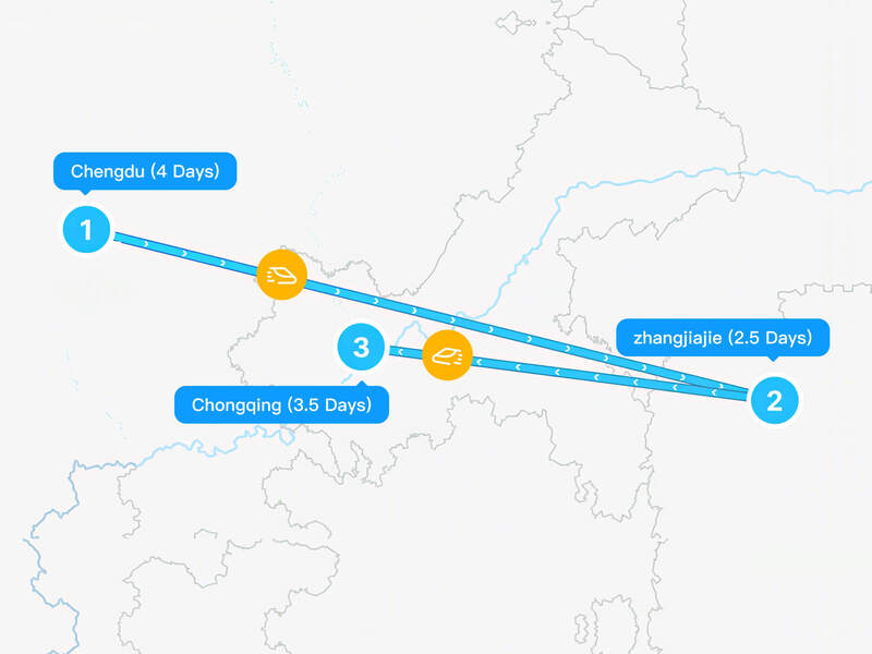 10-Day Chengdu-Zhangjiajie-Chongqing Tour