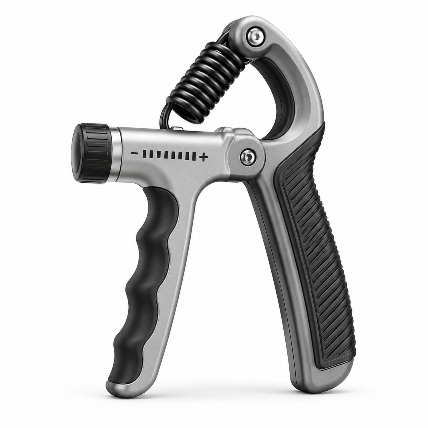 Fortalecedor de Mano Ajustable Gris Negro 5-60kg