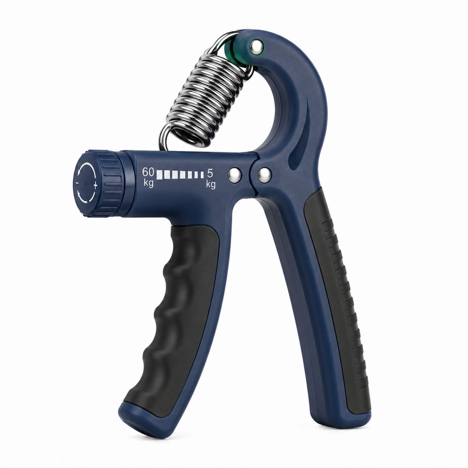 Fortalecedor de Agarre Ajustable Resistencia 5-60 kg Azul y Negro