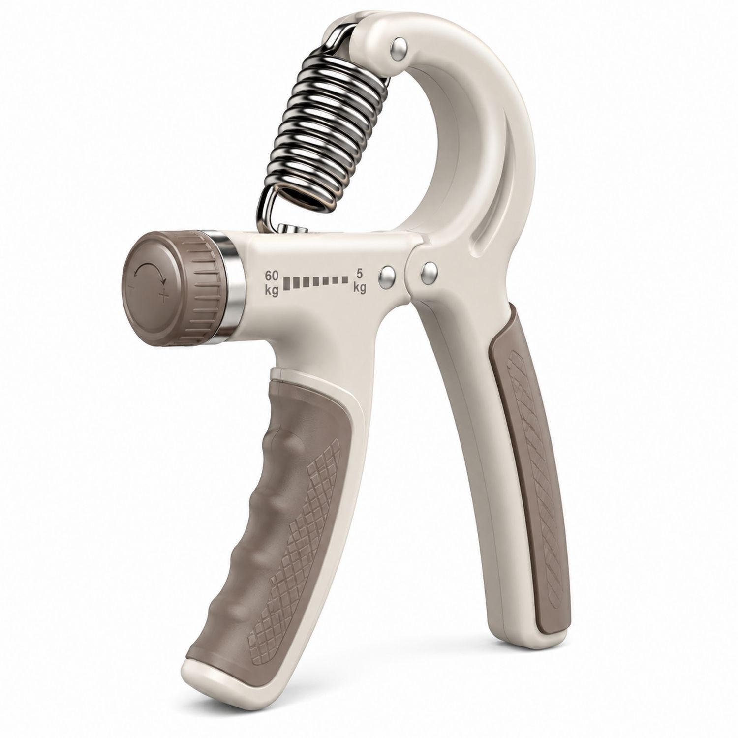 Fortalecedor de Mano Ajustable Beige/Marrón 5-60 kg