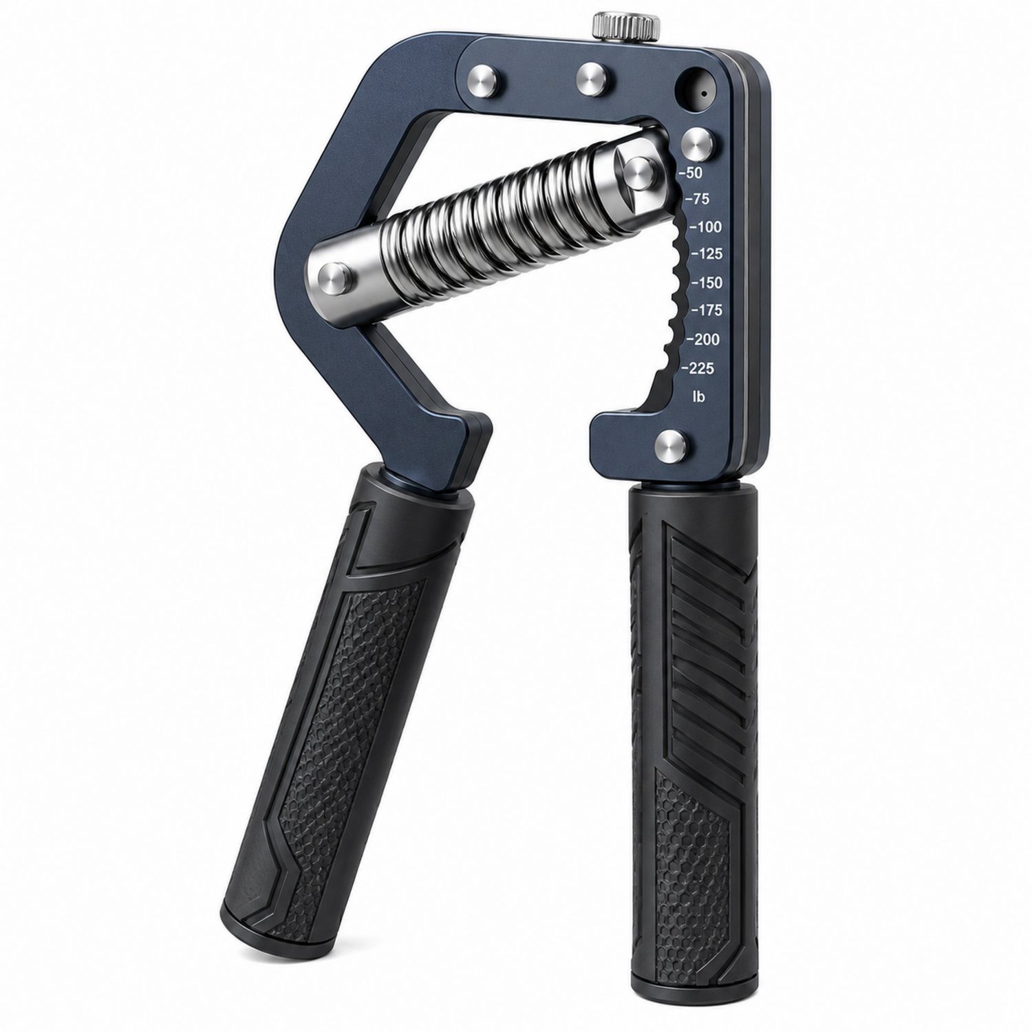 Agarre de Mano Ajustable de Resistencia Azul y Negro para Fitness