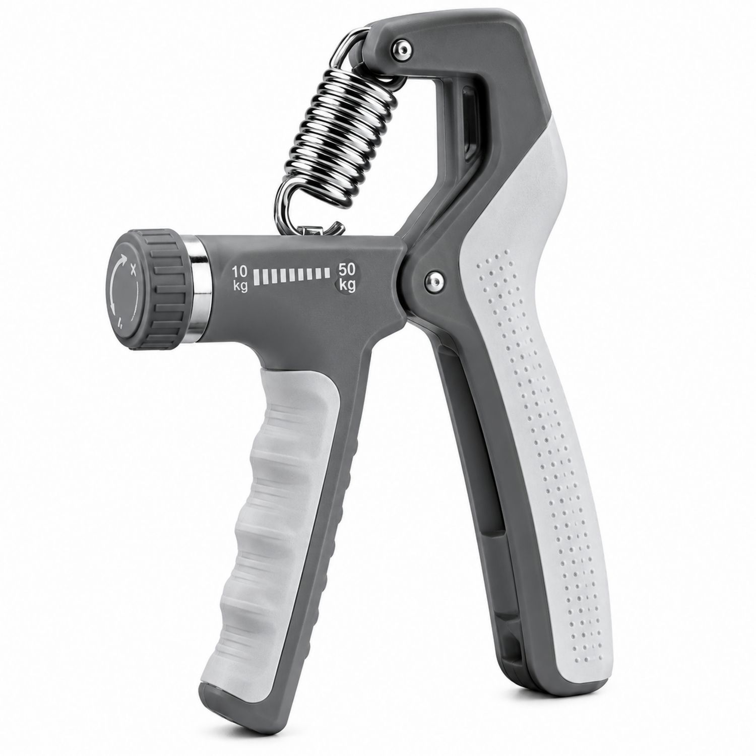 Fortalecedor de Mano Ajustable 10-50 kg Gris