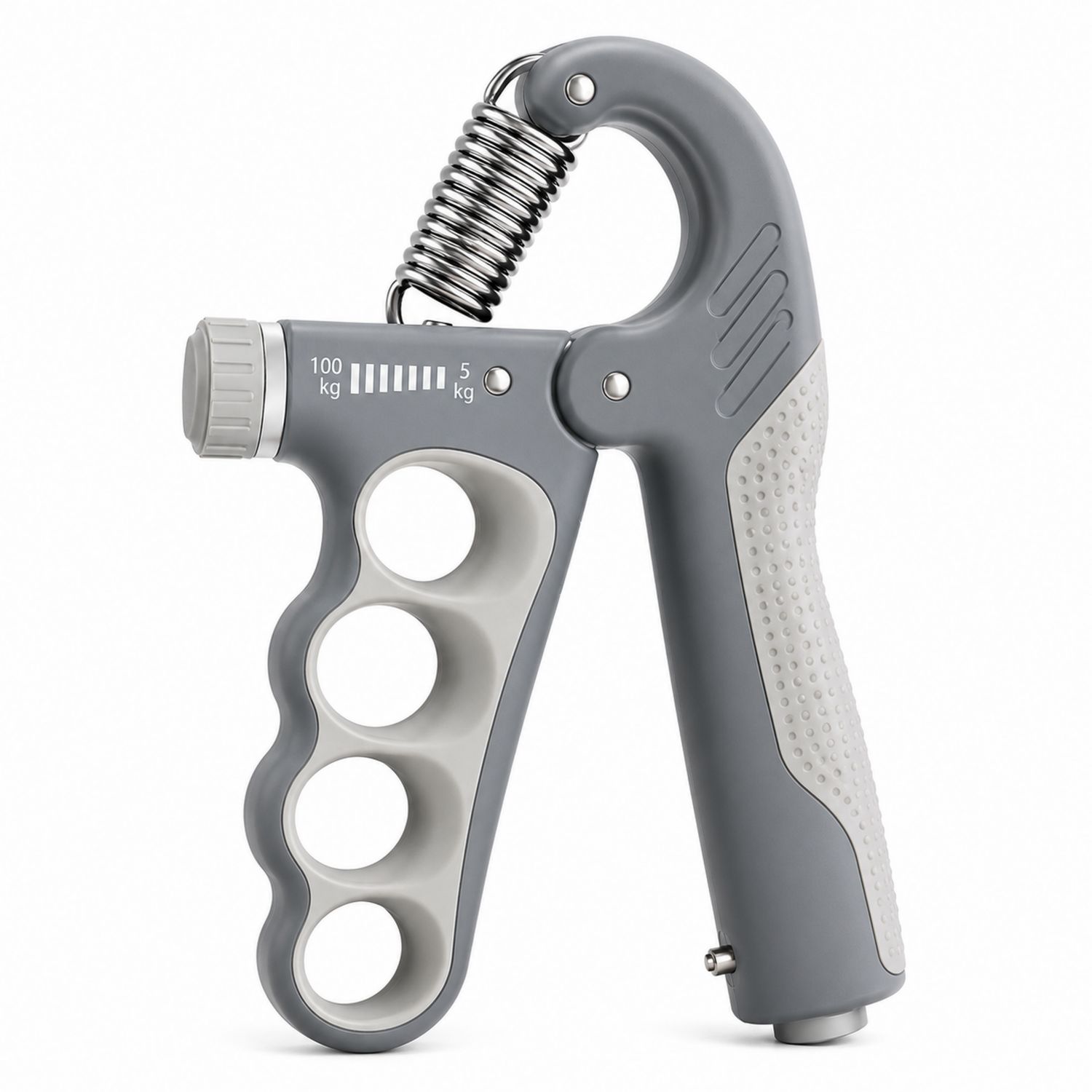 Fortalecedor de Mano Ajustable 5-100kg Gris