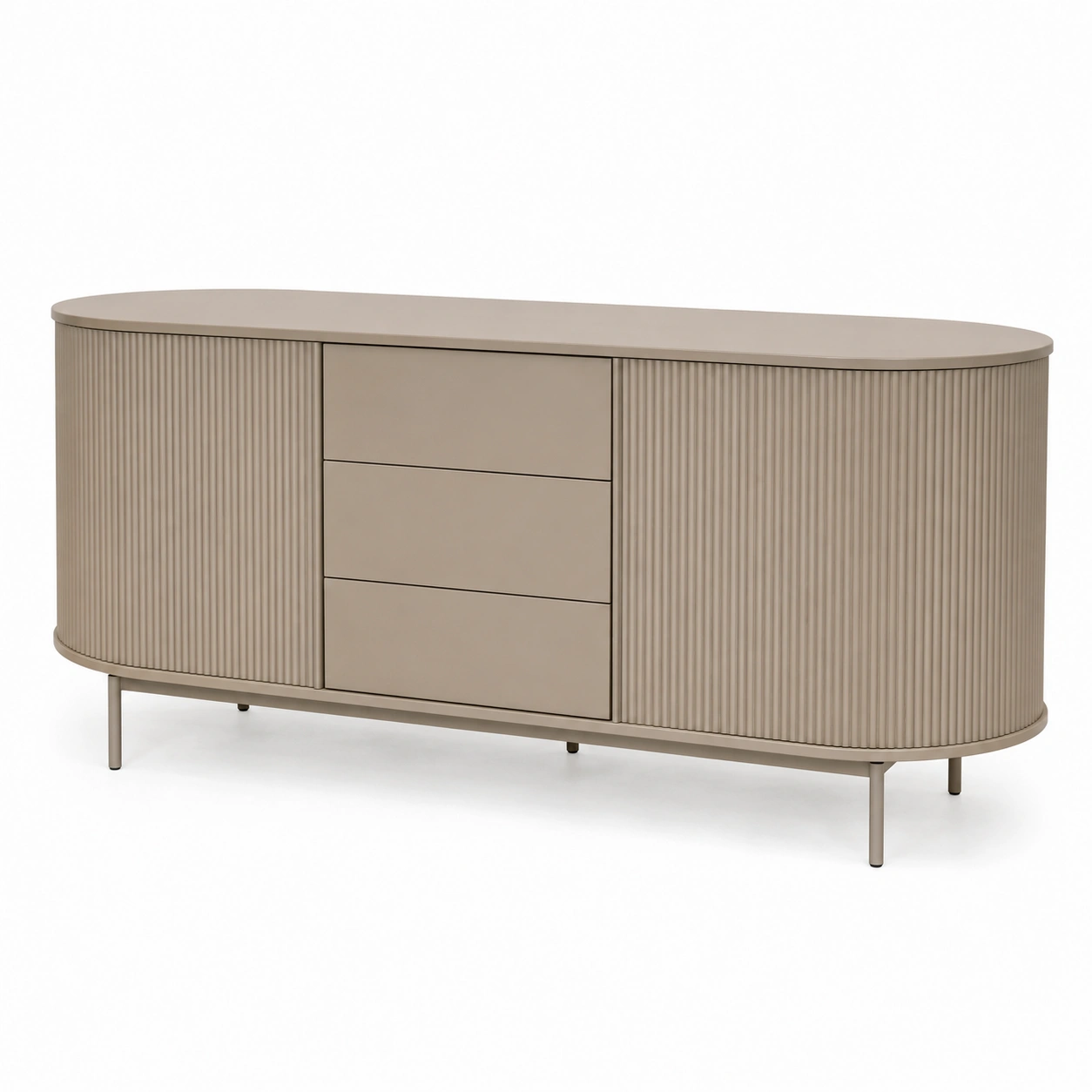 Komoda owalna BELVORA Cashmere