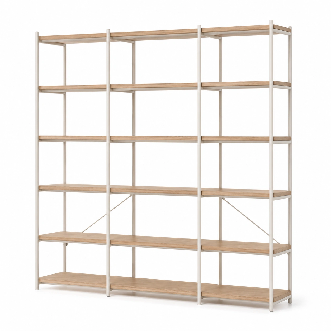 Regal otwarty NORDVIKA Oak Linen-havnestliving