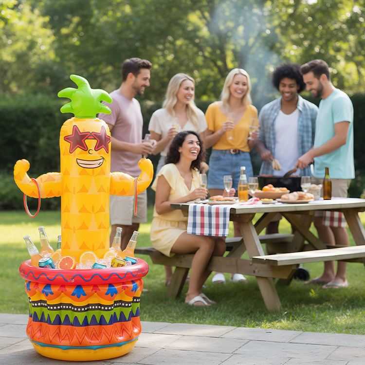 Pineapple Inflatable Pool Cooler, Party Fiesta Chill