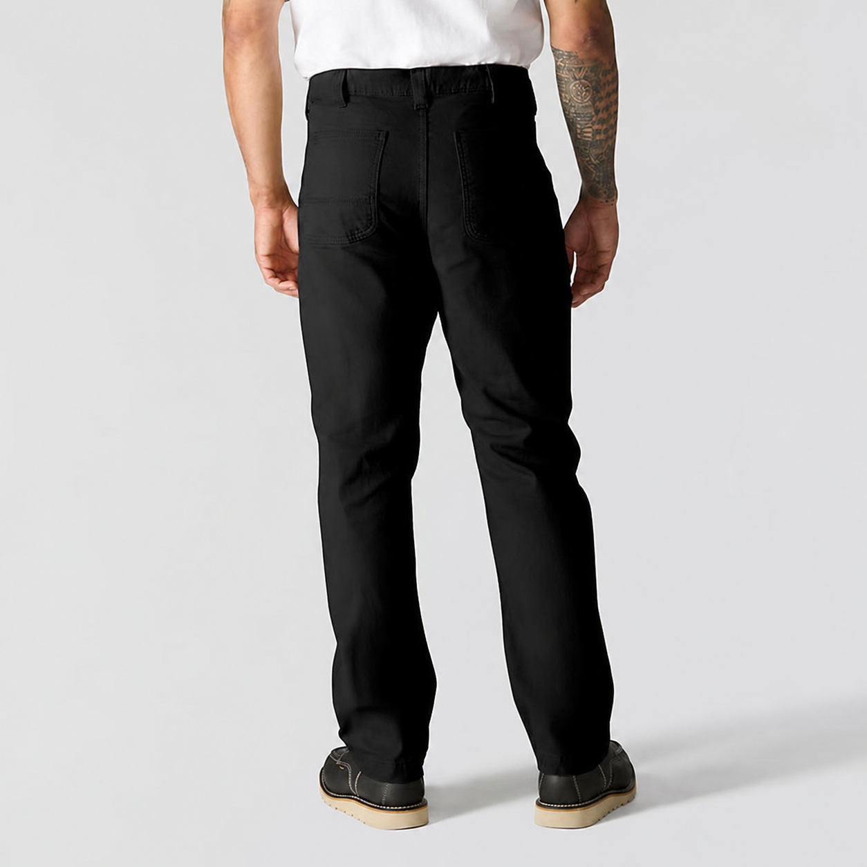 Men's Relaxed Straight Stretch Canvas Work Pants