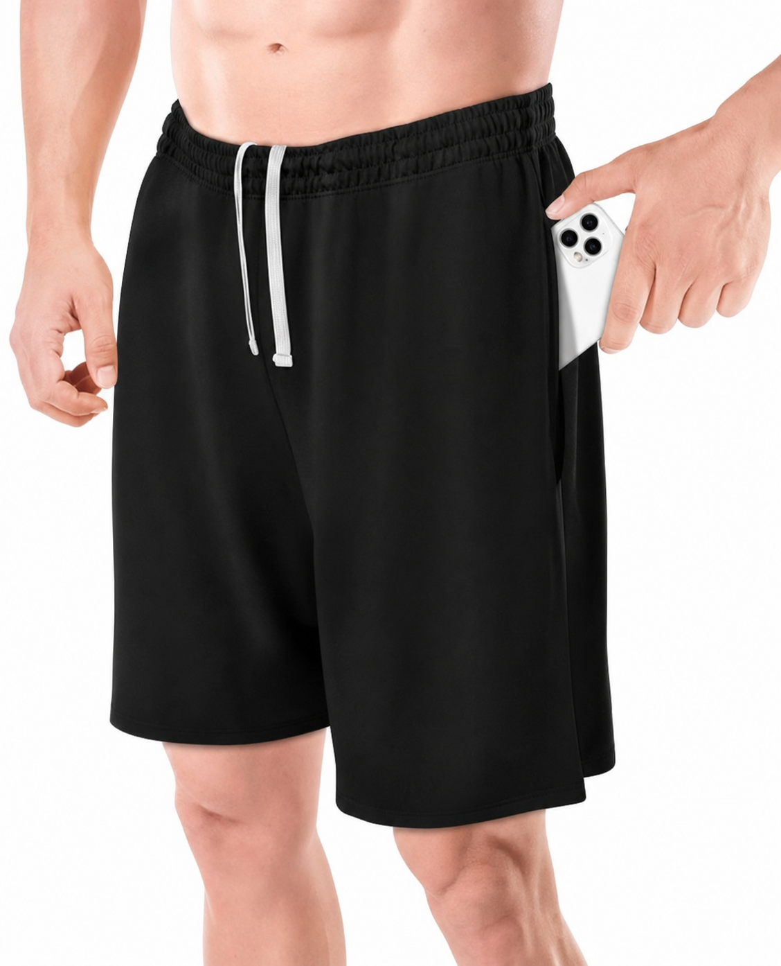 Men's Quick-Dry Lightweight Athletic Shorts with Pockets